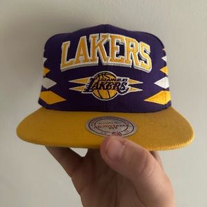 Mitchell and Ness Los Angeles Lakers Diamond Cut SnapBack